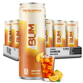 BUM lata frontal iced tea lemonade mostrando diseño y refresco