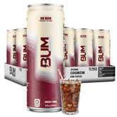 BUM lata frontal mostrando diseño y beneficio de energía limpia