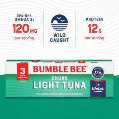 Bumble Bee etiqueta con sellos MSC y Dolphin Safe para confianza