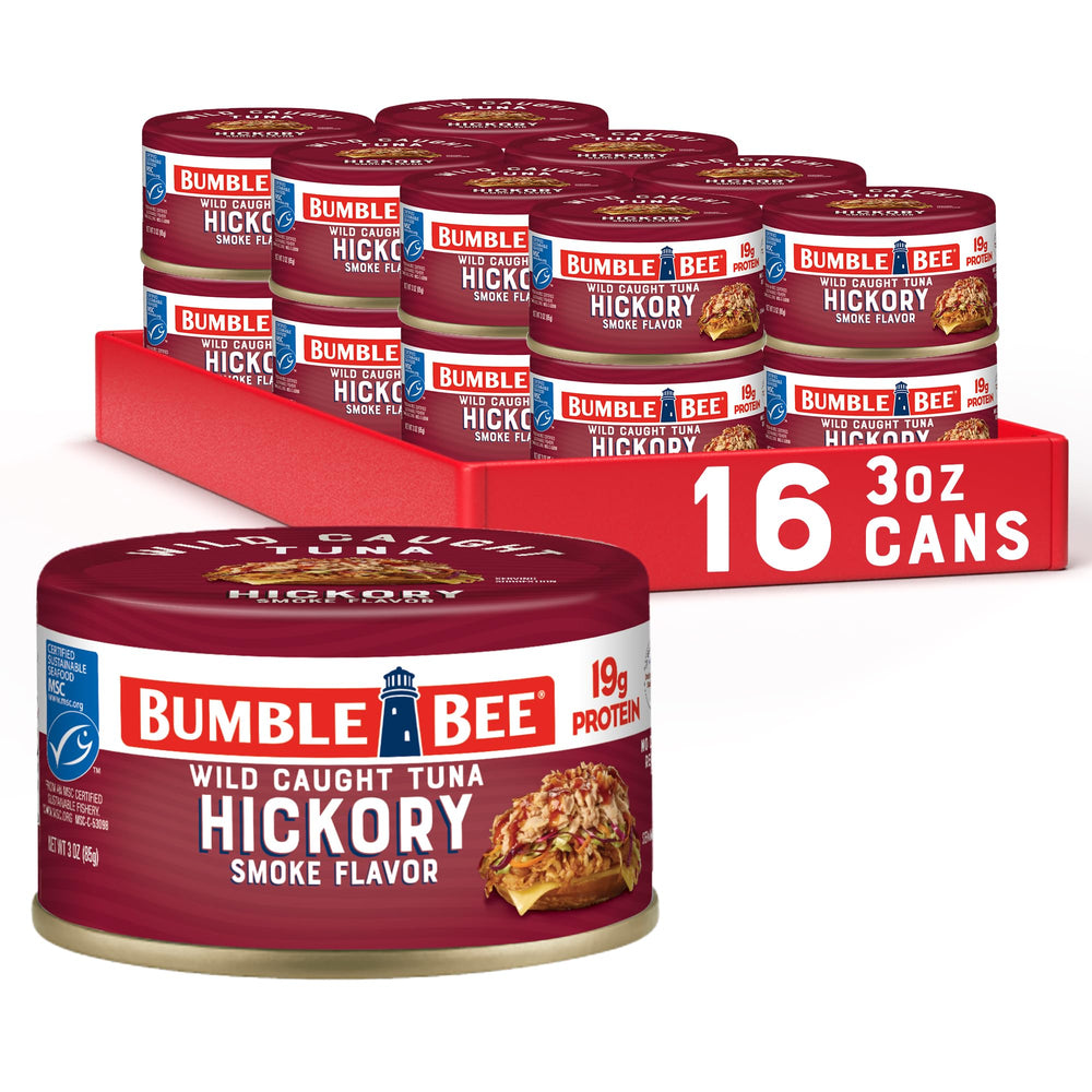 Bumble Bee lata frontal Hickory Smoke, conveniencia lista para comer
