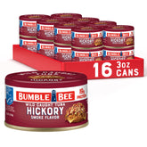 Bumble Bee lata frontal Hickory Smoke, conveniencia lista para comer