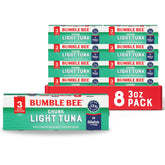 Bumble Bee frente del pack de 24 latas muestra valor y conveniencia