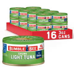 Bumble Bee lata frontal mostrando diseño y conveniencia para snacks
