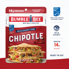 Bumble Bee sobre abierto listo para comer directamente del envase