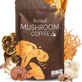 Bunkell envase frontal mostrando diseño y porciones disponibles, beneficio conveniencia