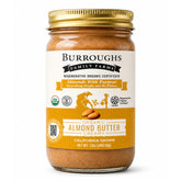 Burroughs Family Farms frasco frontal mostrando crema y sello orgánico