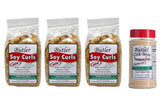 Butler Soy Curls empaque frontal mostrando producto y beneficios