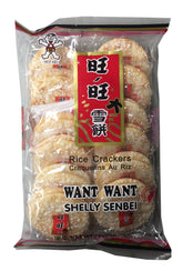 BUTO Want Want senbei frontal del paquete, práctico para llevar