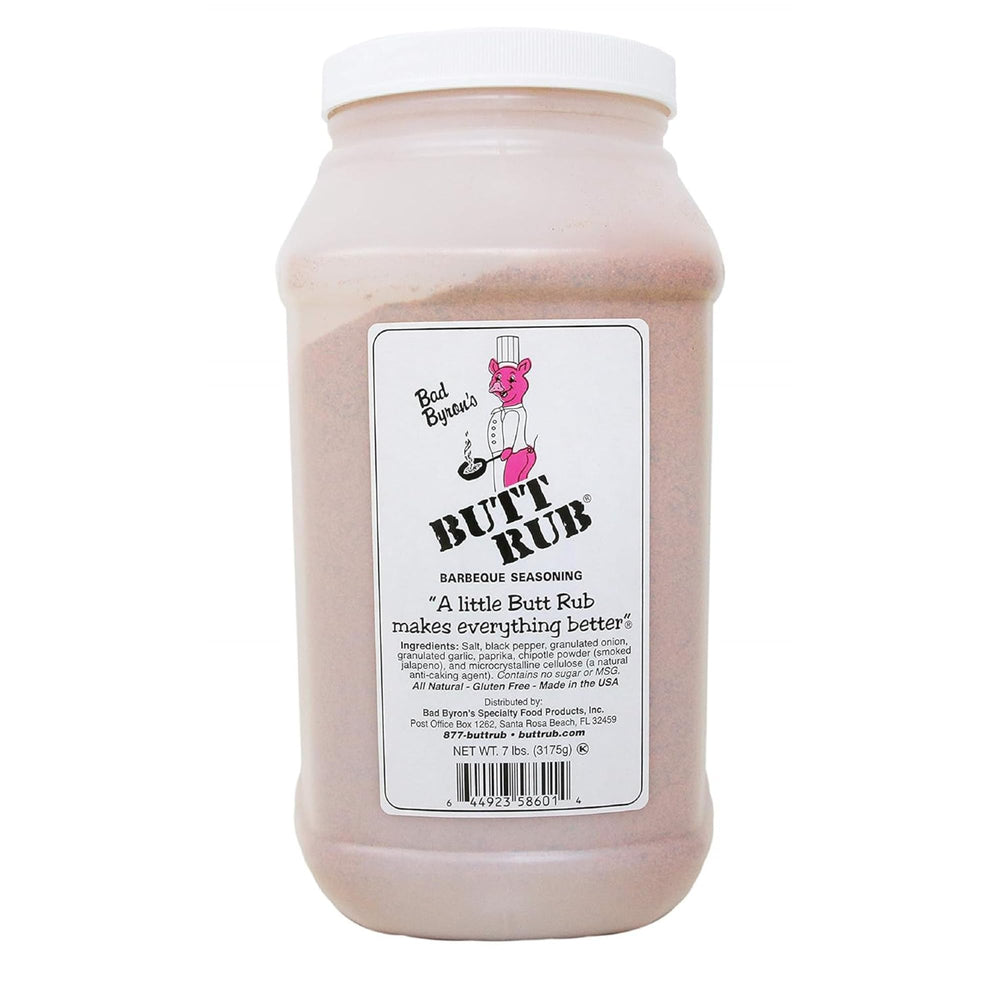 Butt Rub Bad Byron’s frente del envase mostrando 7 lb y uso profesional