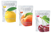 Butterfields frontal del paquete surtido mostrando tres sabores y diseño atractivo
