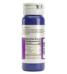 Butterfly Ube etiqueta en primer plano con instrucciones y beneficio de sabor