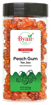 Byait frasco frontal con goma de durazno, conserva natural y práctica