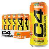 C4 lata frente Orange Creamsicle mostrando diseño y beneficio energético