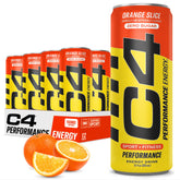 C4 lata frontal Orange Slice mostrando diseño y energía visible