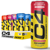 C4 pack frontal mostrando 12 latas Popsicle y atractivo visual refrescante