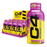 C4 shot frontal del envase Grape Popsicle con impacto inmediato