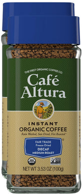 Café Altura frasco frontal mostrando etiqueta y tamaño práctico