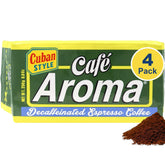CAFE AROMA paquete frontal mostrando etiqueta y diseño, conserva aroma
