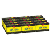 Cafe Bustelo empaque frontal mostrando ladrillo y marca para identificación rápida