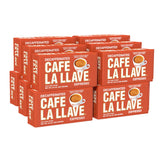Cafe La Llave frente del empaque mostrando pack de 12 y conveniencia