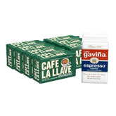 Café La Llave frente del empaque mostrando ladrillo y sello al vacío, frescura preservada