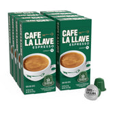 Cafe La Llave paquete frontal 80 cápsulas mostrando cantidad y diseño