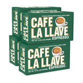 Cafe La Llave ladrillo frontal mostrando marca y empaque, conserva aroma