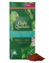 CAFE QUINDIO empaque frontal que muestra origen colombiano y beneficio de sabor