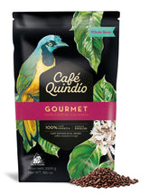 CAFE QUINDIO frente del empaque que muestra presentación y cantidad, ideal para almacenamiento
