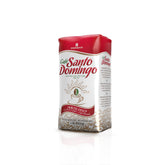 Café Santo Domingo INDUBAN frente del empaque mostrando 16 oz y diseño informativo