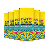 Café Bustelo bolsa frontal mostrando diseño y tamaño paquete práctico