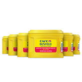 Café Bustelo lata frontal mostrando diseño y frescura del envase