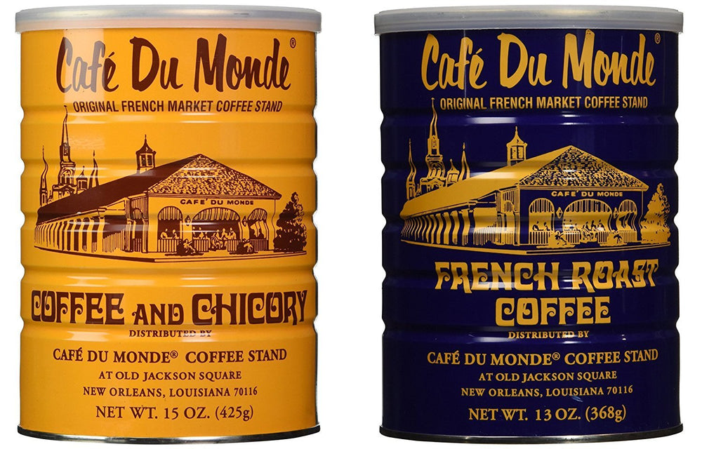 Cafe Du Monde lata frontal mostrando el diseño y protección del aroma