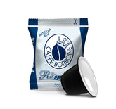 Caffè Borbone paquete frontal Miscela Blu mostrando diseño y frescura