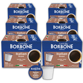 Caffè Borbone paquete frontal mostrando 60 cápsulas y diseño atractivo