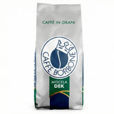 Caffè Borbone saco frontal mostrando etiqueta y 1 kg, ventaja: almacenamiento cómodo