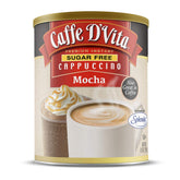 Caffe D'Vita lata frontal mostrando el envase y beneficio de conveniencia