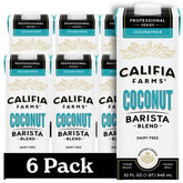 Califia Farms envase frontal mostrando marca y formato 32 oz, ideal para lattes