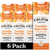 Califia Farms frente del empaque mostrando la mezcla Pumpkin Spice, ideal para lattes festivos