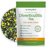Calming Blends envase frontal mostrando la bolsa resellable y benefits frescura