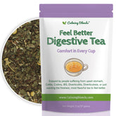 Calming Blends frente del paquete resellable mostrando etiqueta y cantidad