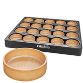 Cambie empaque frontal mostrando caja de 40 tartaletas, ideal para almacenamiento