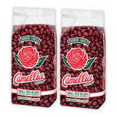 Camellia paquete delantero mostrando sello y beneficios culinarios