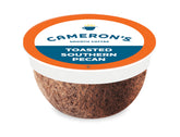 Cameron's Coffee caja frontal mostrando 12 cápsulas y diseño claro