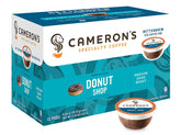 Cameron's Coffee envase frontal con cápsulas, aspecto práctico y ahorro