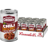 Campbell’s Chunky vista frontal de la lata con diseño claro y práctico