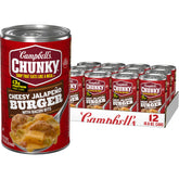 Campbell’s Chunky lata frontal mostrando diseño y tamaño práctico