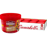 Campbell’s Chunky tazón frente mostrando sopa lista y reconfortante