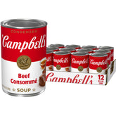 Campbell's consomé de res lata al frente, solución rápida y sabrosa