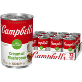Campbell's lata frontal mostrando la marca y beneficio de sabor cremoso